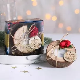 Новогодняя свеча в спиле