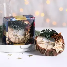 Новогодняя свеча в спиле