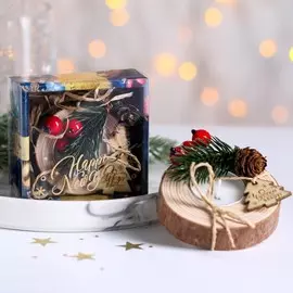 Новогодняя свеча в спиле