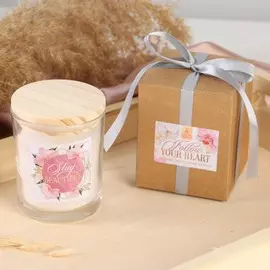 Свеча в стакане с крышкой