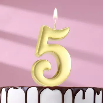 Свеча в торт цифра