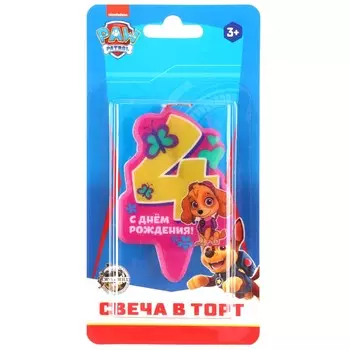 Свеча в торт цифра 4