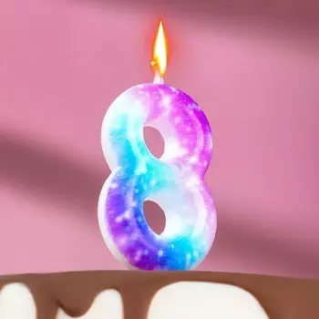 Свеча в торт на шпажке