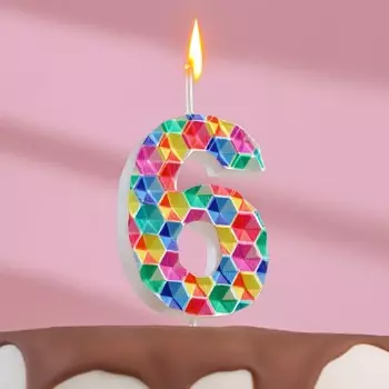 Свеча в торт на шпажке