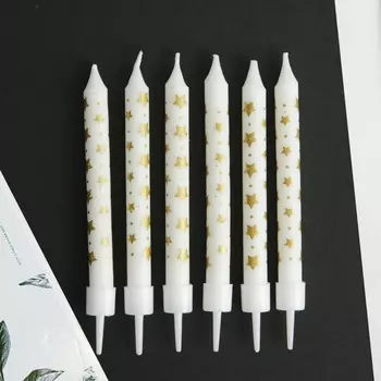 Свечи для торта birthday candle, 6 шт., 90.8 см