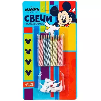 Свечи незадуваемые в торт, 10 шт