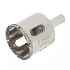 Сверло алмазное по стеклу и керамике тундра, трехгранный хвостовик, 3865 мм