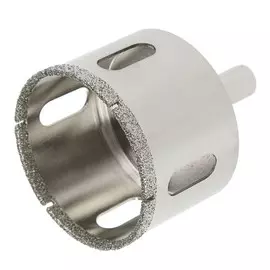 Сверло алмазное по стеклу и керамике тундра, трехгранный хвостовик, 5065 мм