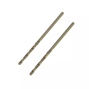 Сверло по металлу тундра, hss-co (5% кобальта), цилиндрический хвост., 2 мм, 2 шт.