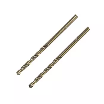 Сверло по металлу тундра, hss-co (5% кобальта), цилиндрический хвост., 3 мм, 2 шт.
