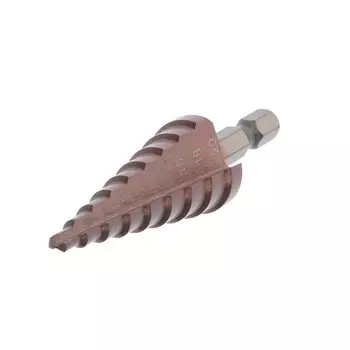 Сверло ступенчатое тундра, hss-co, шестигранный хвостовик, 4 - 20 мм