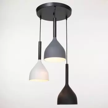 Светильник 2704/3 e27 40вт черный-белый-серый 30х30х20-90 см