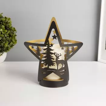 Светодиодная свеча в подсвечнике risalux