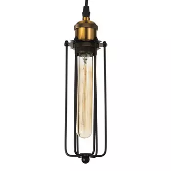 Светильник bayerlux 2099/1bk e27 40вт черный 6х6х18-118 см