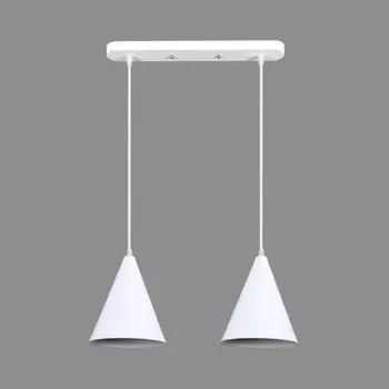 Светильник подвесной bayerlux, 2хе14 40 вт, белый, d=16, h=20+60 см