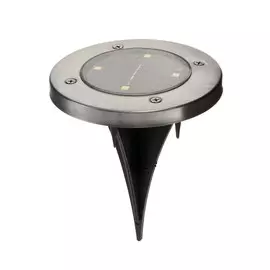 Садовый светильник на солнечной батарее, 11.5 13 11.5 см, 4 led, свечение теплое белое