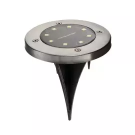 Садовый светильник на солнечной батарее, 11.5 × 13 × 11.5 см, 8 led, свечение белое