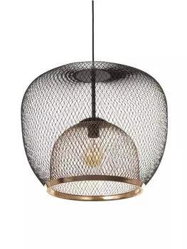 Светильник потолочный bayerlux margarethe, 140 вт, е27, черный/золото, 353536 см