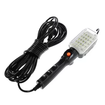 Светильник переносной светодиодный luazon lighting с выключателем, 12 вт, 25 led, 10 м, черный