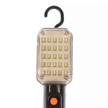 Светильник переносной светодиодный luazon, с выключателем, 12 вт, 25 led, 3 метра, черный