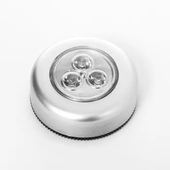 Светильник пушлайт 3 диода 6,5х6,5х2,3 см risalux