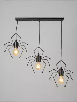 Светильник spider 340 вт е27 черный 52188 см