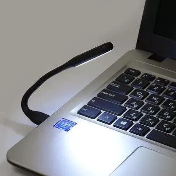 Светильник светодиодный luazon a-05, usb, гибкий, 5 вт, 6 диодов, черный