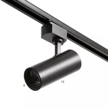 Светильник трековый simple led 14вт черный 6х6х19 см