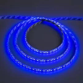 Светодиодная лента 12в, smd3528, 5 м, ip65, 120 led, 9.6 вт/м, 6-7 лм/1 led, dc, синий