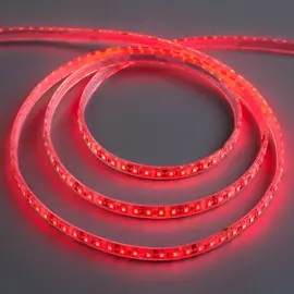 Светодиодная лента 12в, smd3528, 5 м, ip68, 120 led, 9.6 вт/м, 6-7 лм/1 led, dc, красный