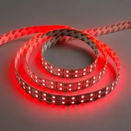 Светодиодная лента 12в, smd5050, 5 м, ip33, 120 led, 28.8 вт/м, 10-12 лм/1 led, dc, красный