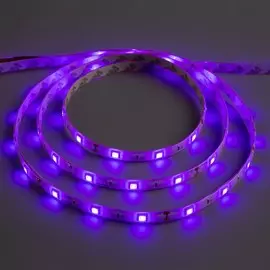 Светодиодная лента 12в, smd5050, 5 м, ip65, 30 led, 7.2 вт/м, 14-16 лм/1 led, dc, фиолетовый
