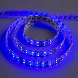 Светодиодная лента 12в, smd5050, 5 м, ip65, 120 led, 28.8 вт/м, 10-12 лм/1 led, dc, синий