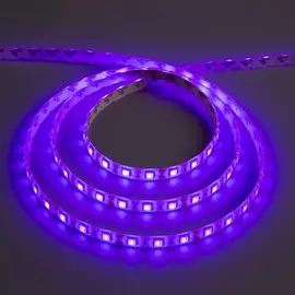 Светодиодная лента 12в, smd5050, 5 м, ip65, 60 led, 14.4 вт/м, 14-16 лм/1 led, dc, фиолетовый