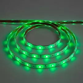 Светодиодная лента 12в, smd5050, 5 м, ip68, 30 led, 7.2 вт/м, 14-16 лм/1 led, dc, зелёный