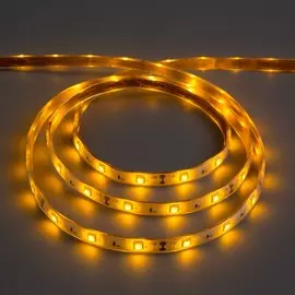 Светодиодная лента 12в, smd5050, 5 м, ip68, 30 led, 7.2 вт/м, 14-16 лм/1 led, dc, жёлтый