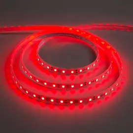 Светодиодная лента 12в, smd5050, 5 м, ip68, 60 led, 14.4 вт/м, 10-12 лм/1 led, dc, красный