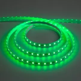 Светодиодная лента 12в, smd5050, 5 м, ip68, 60 led, 14.4 вт/м, 10-12 лм/1 led, dc, зелёный