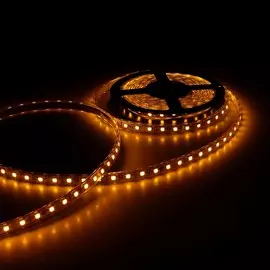 Светодиодная лента 12в, smd5050, 5 м, ip68, 60 led, 14.4 вт/м, 10-12 лм/1 led, dc, жёлтый