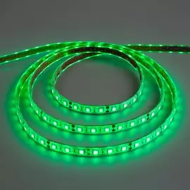 Светодиодная лента 12в, smd5050, 5 м, ip68, 60 led, 14.4 вт/м, 14-16 лм/1 led, dc, зелёный