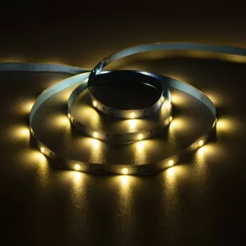 Светодиодная лента luazon lighting 1 м, ip20, smd2835, 30 led/м, 3хааа, 3000к