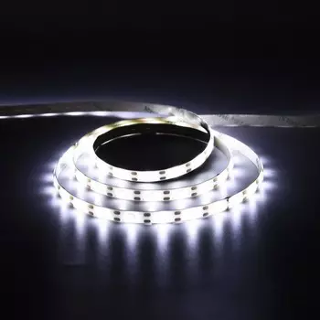 Светодиодная лента luazon lighting с датчиком движения 2 м, ip65, smd2835, 60 led/м, 4хааа, 4000к, свечение белое