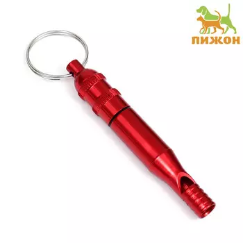 Свисток с регулируемой тональностью, 7,6 х 1,2 см, красный