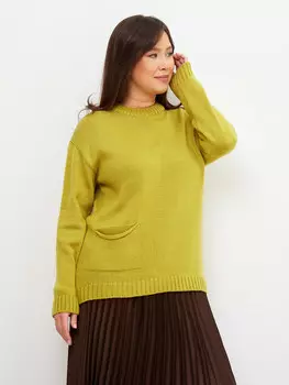 Свитер больших размеров оверсайз удлиненный