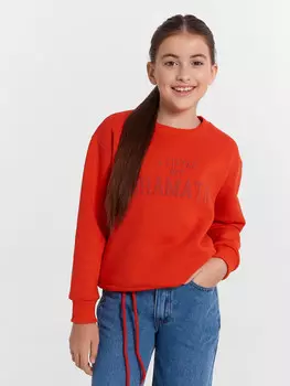 Свитшот для девочек красный