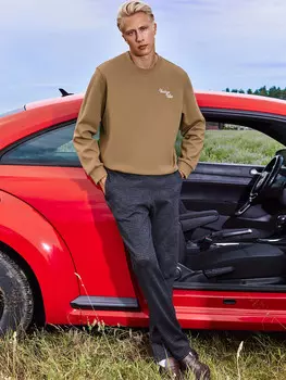 Свитшот мужской бежевый с надписью