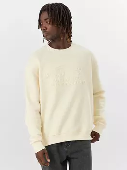 Свитшот мужской кремовый с надписью
