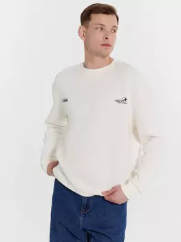 Свитшот мужской светло-молочный с печатью