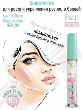 Сыворотка для роста и укрепления ресниц и бровей Multi Peptid