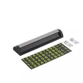 Табличка cartage, для номера телефона с крышкой, черный